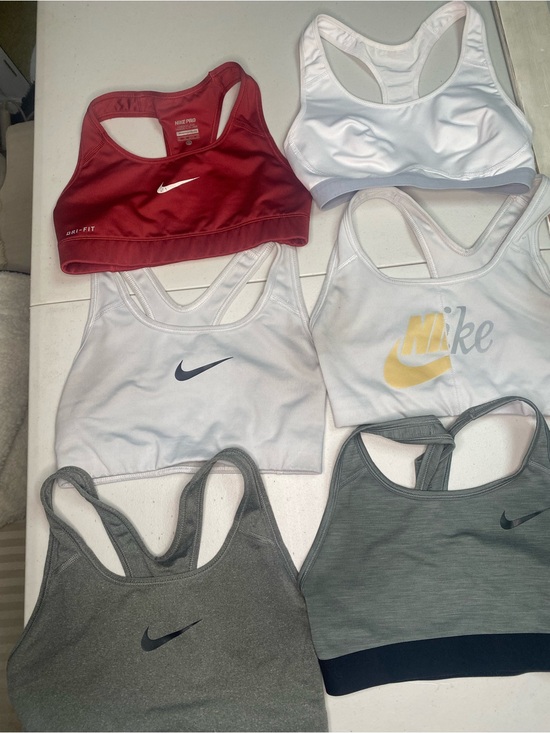 Nike Other - Nike Sports Bra Set - Red, White & Gray Mix